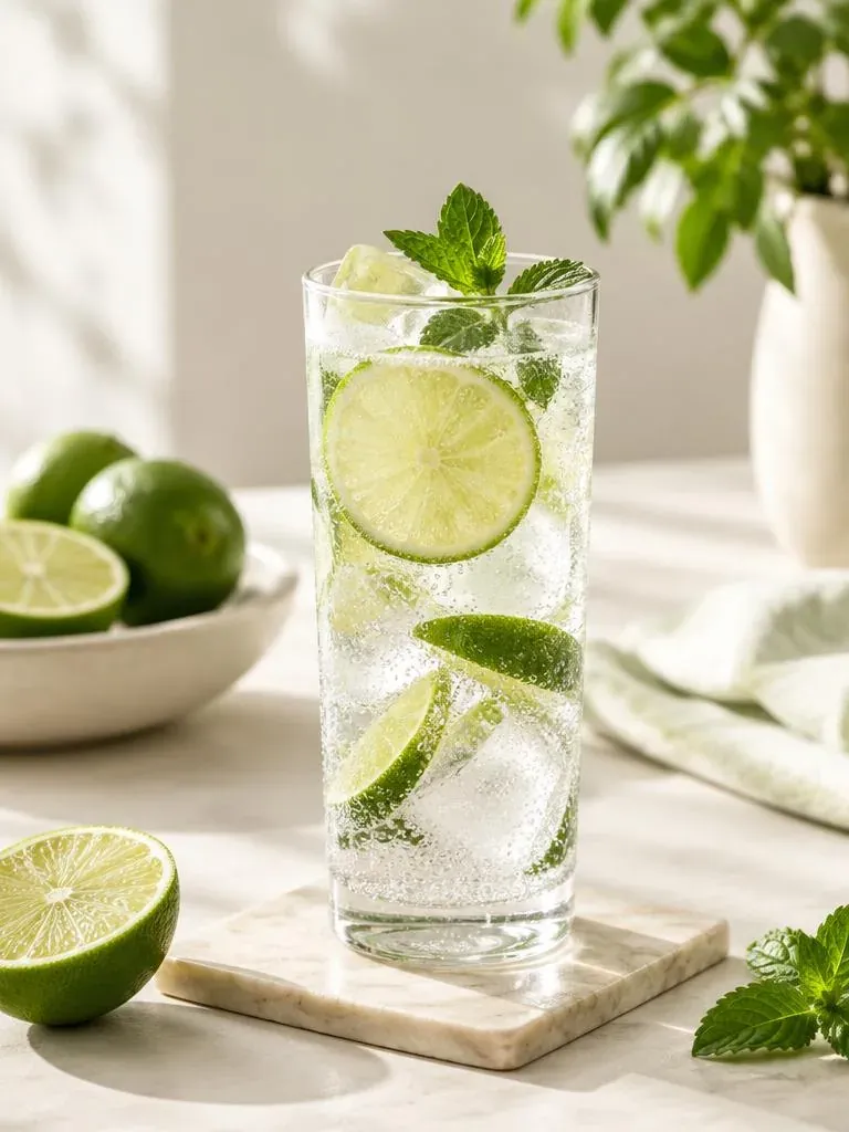 Alcohol-free drink as part of a healthier routine