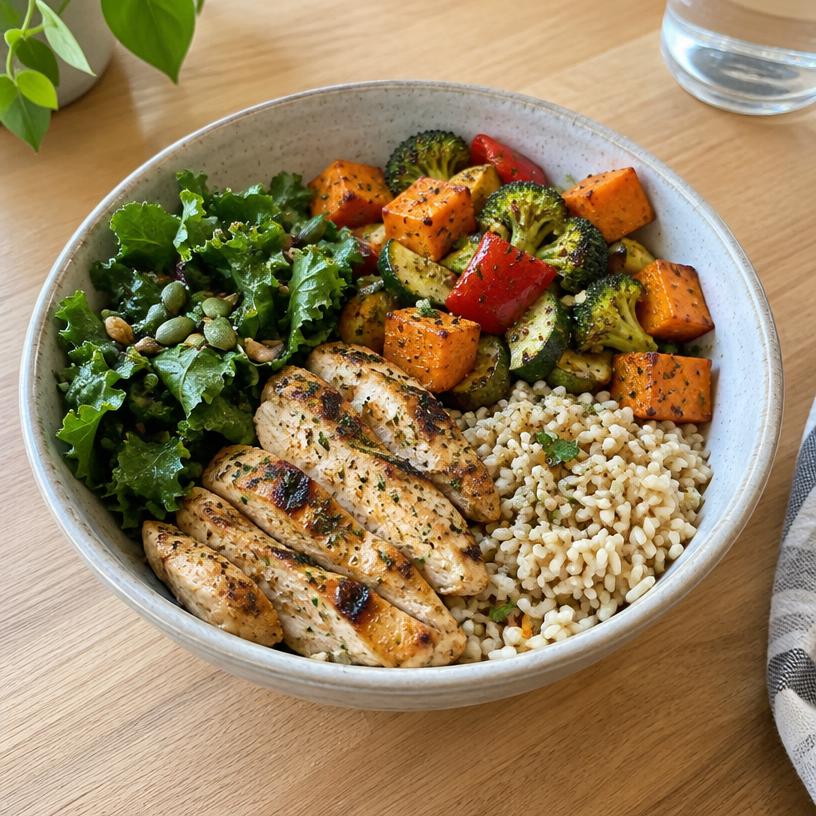 A healthy lunch shared with Vita