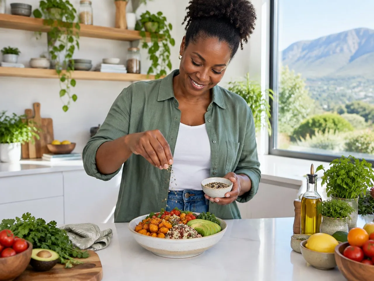 Person preparing for a healthy weight management journey